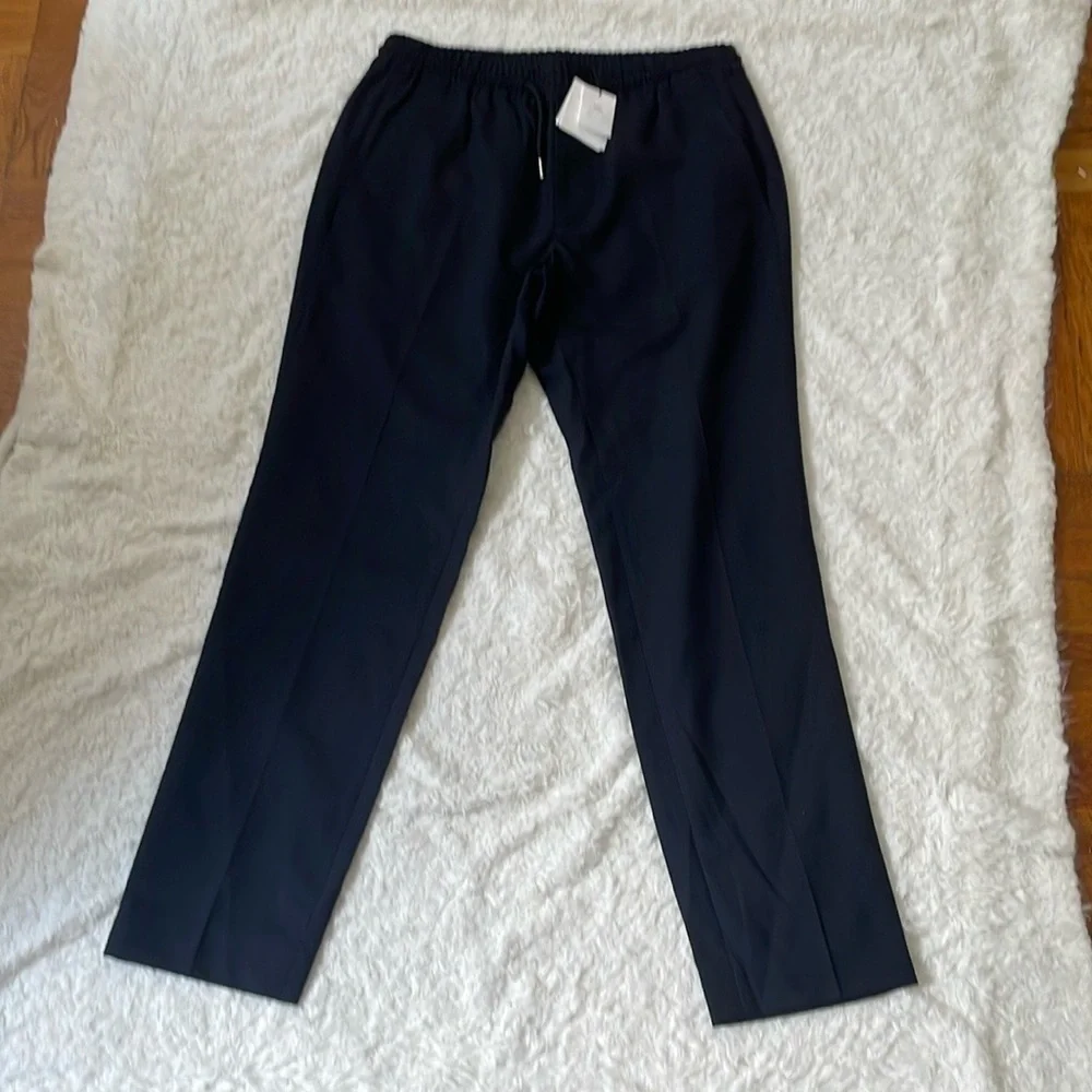 Sandro Black Dress Pants Elegant Straight-Cut Design
